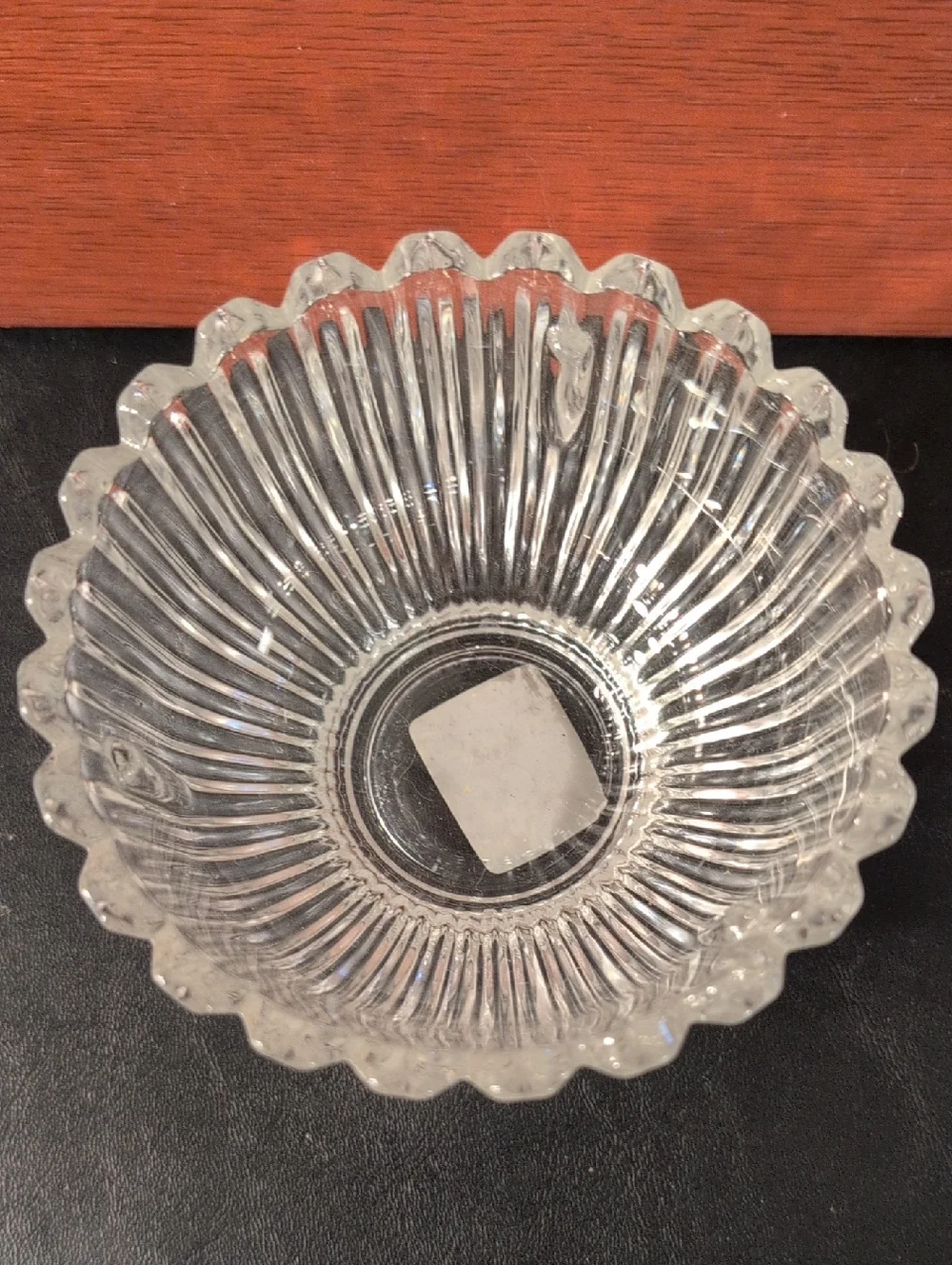 Glass Lidded Sugar Bowl